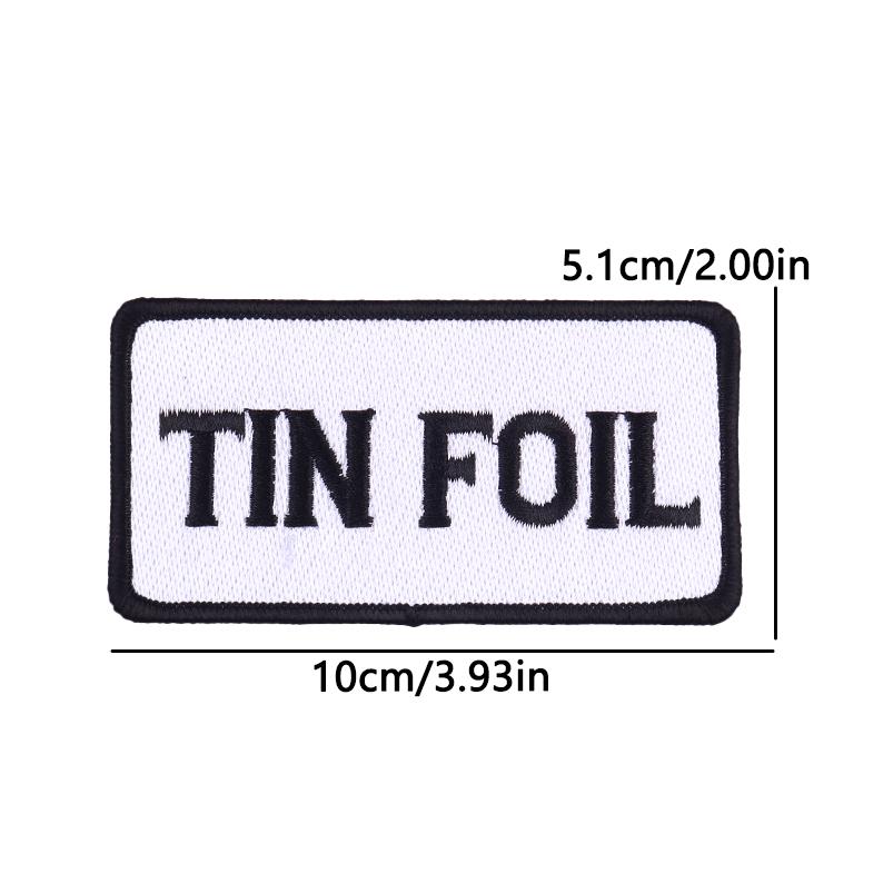 Hats Jeans Sew /Ironing Patch Square Cartoon Letter /Slogan Embroidered Diy Iron On Patches For Clothing Backpack Jackets Badges 