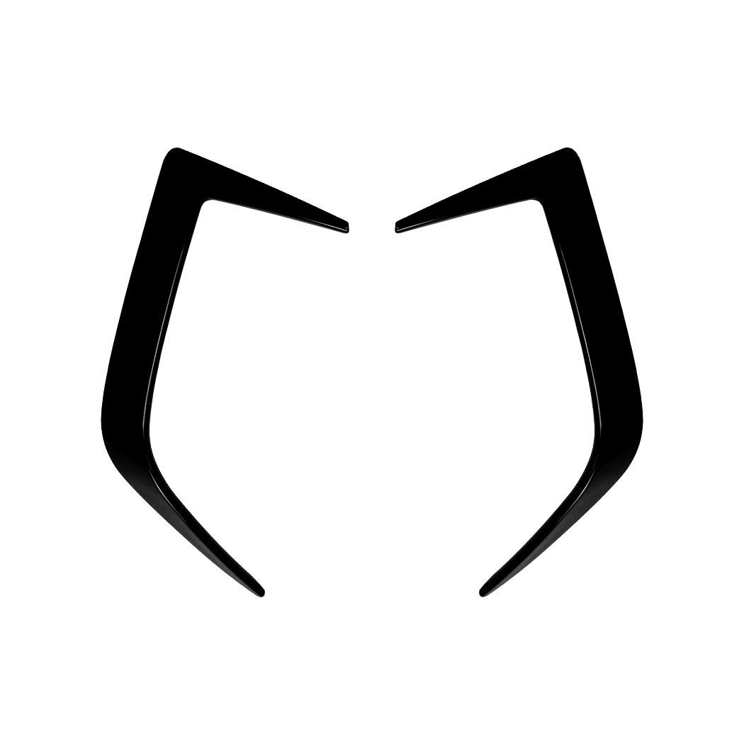 

For BMW 2 Series G42 M Sport + Car Rear Bumper Trim Lip Spoiler Stickers Fender Canards Air Vent Cover Trim Accessories Gloss Black