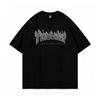 Camiseta de Verão 2019 Thrasher Skateboard Magazine com Estampa de Letras Masculina Feminina Algodão Oversized Manga Curta Casual Streetwear Camiseta Top