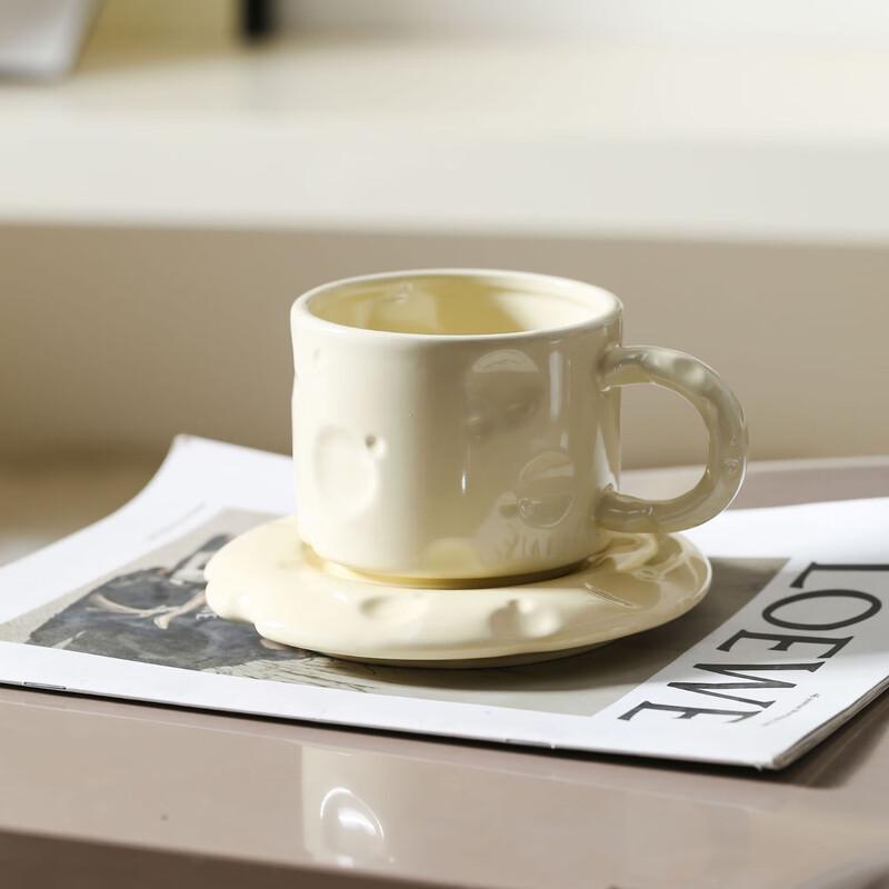 Nufu Ceramic Coffee Cup & Saucer Set