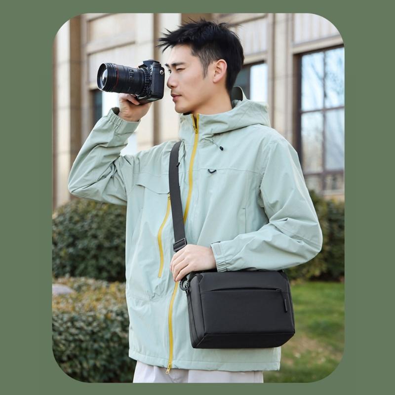 Bolsa de Câmera Impermeável Leve Para Câmeras DSLR Proteções e Alça de Ombro Ergonômica