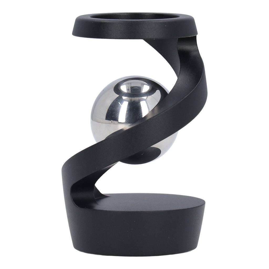 Desktop Suspended Gyroscope Reduce Anxiety Silver Bead Aluminium Alloy Rotating Gyroscope Desk Toy