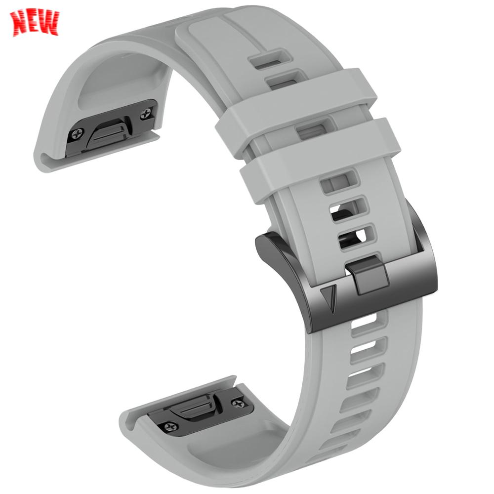22mm 26mm Silicone QuickFit Sports Strap For Garmin Epix PRO Instinct 3 Quatix/DELTA/TACTIX/Fenix 6XPro 7 E 8pro 5XPlus Bracelet