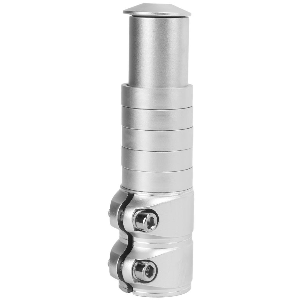 Bike Fork Stem Extender Aluminium Alloy Easy Installation Bicycle Handlebar Riser for Mountain Road BikesSilver