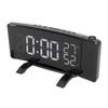LED Rotatable Projection Alarm Clock Temperature Humidity Gauge with FM Radio USB Charging
