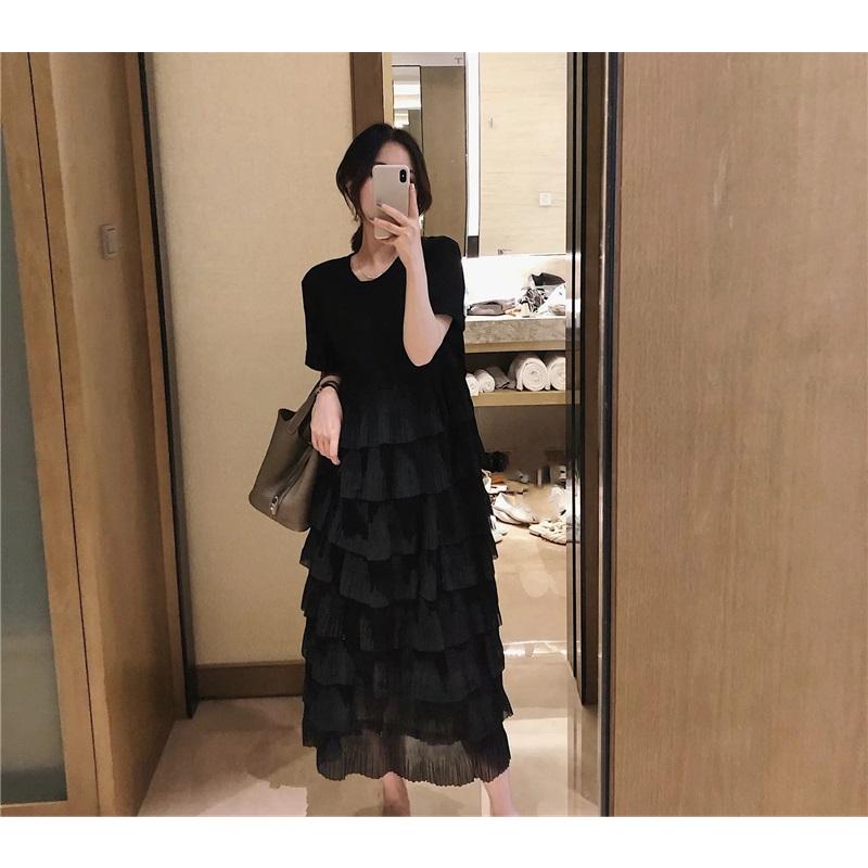 Rochii tricou mărime plus Rochii de bumbac pentru femei Rochii largi de plajă casual pentru femei Rochii cu gât O cu culoare uni Mulate Moi Rochii cu culoare uni