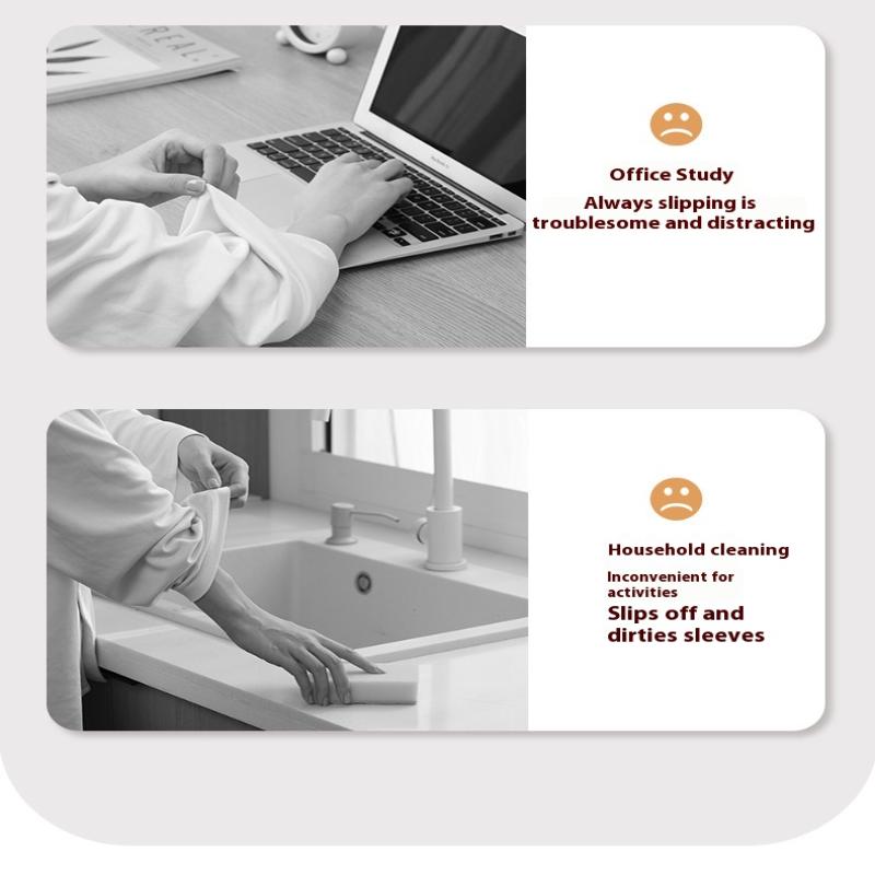 1 Pair Fashion Shirt Cuff Arm Ring Suit Sleeve Holder Anti-Slip Clip Cuff Strap Tightening Belt Ladies Elastic Headband Fixed St