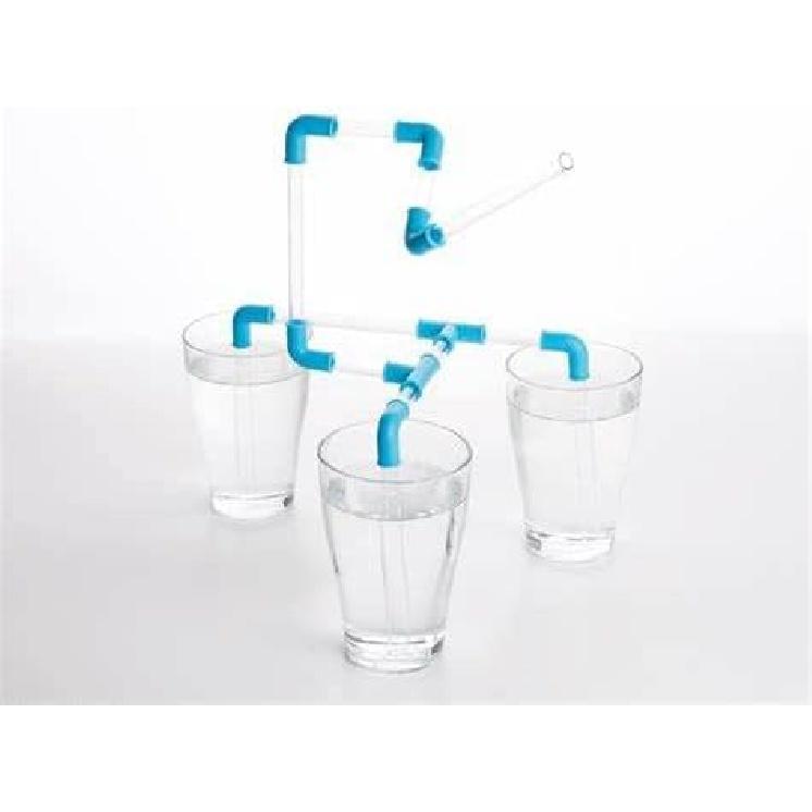 DIY Pipe Straw Kit, 30 Pcs DIY Crazy Fun Straws Connectors Novelty Straws, Create Your Own Fun & Funky Straw for Party Beverage