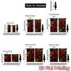 Set Of 2 Flat Printing Window Curtains Wild Roses Leopard Spots Digital Printed Polyester Drapes Party Decorations All Curtain