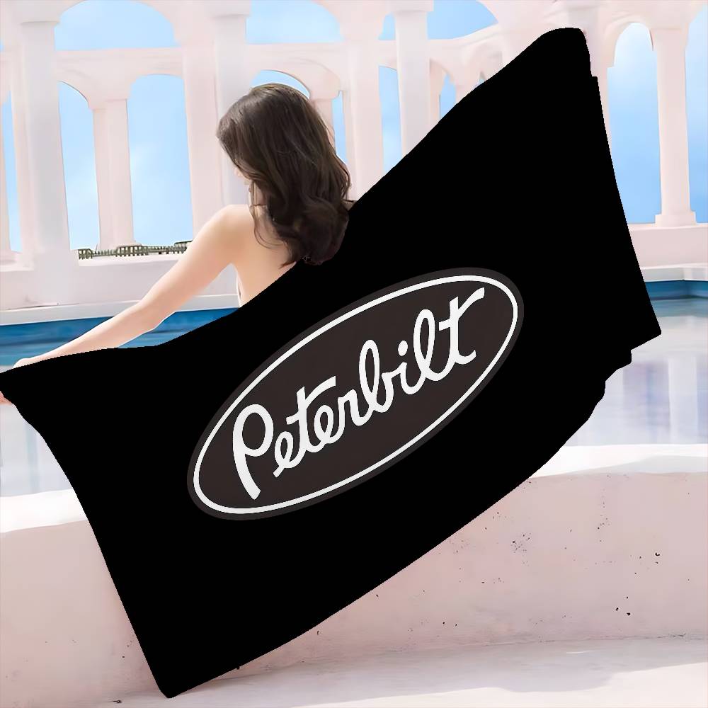 PeterbiltS Racing Car Banner Microfiber Beach Towel Absorbent Quick Dry Soft Yoga Swimming Resort Mountain Climbing Towel