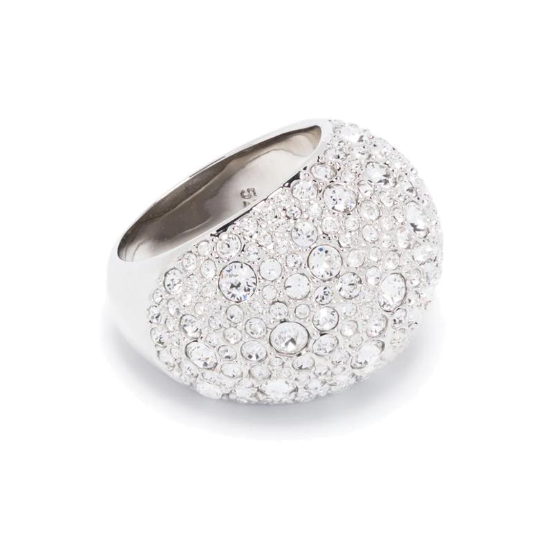 Swarovski Sublima Setting Style Crystal Metal Ring Women’s Silver 5677135