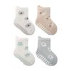 4 Pairs Breathable Kids Floor Socks Non-Slip Sole Toddler Socks New Floor Stocking  for Children