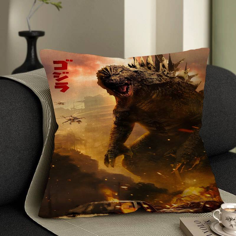 G-Godzillas Anime Pillow Gifts Home Office Furnishings Bedroom Sofa Car Cushion Cover Case 45x45cm