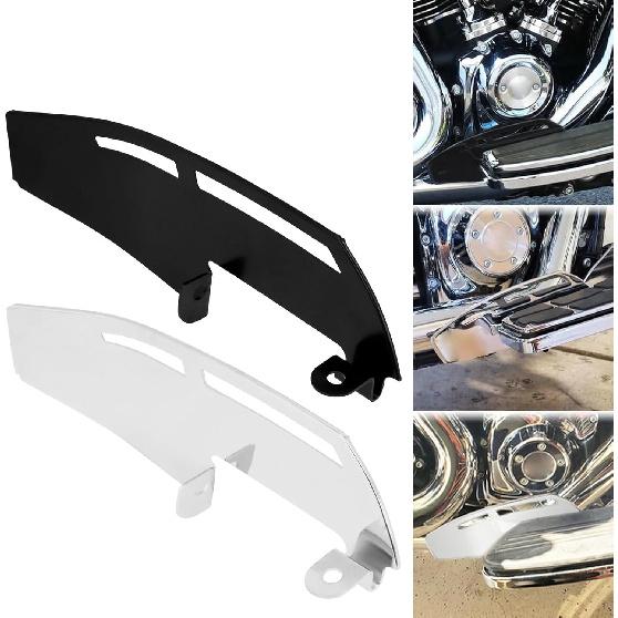 Chrome Driver Floorboard Heel Guard for Harley Touring 1986-2025 | Fits Electra glide/Road glide/Road king/Street glide 1986-2025, FLD '12-2016,