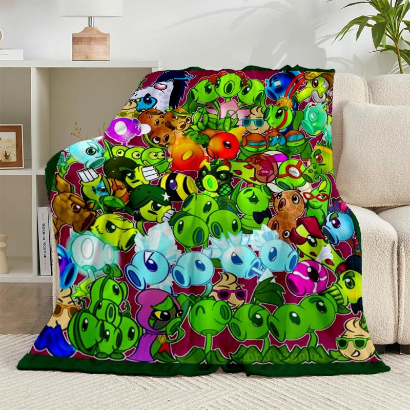 1PC Zombie Party  Flannel Blanket Gift, Suitable for Both Men And Women, Soft Ideal for Beds And Sofa, Birthday Or Christmas Gift