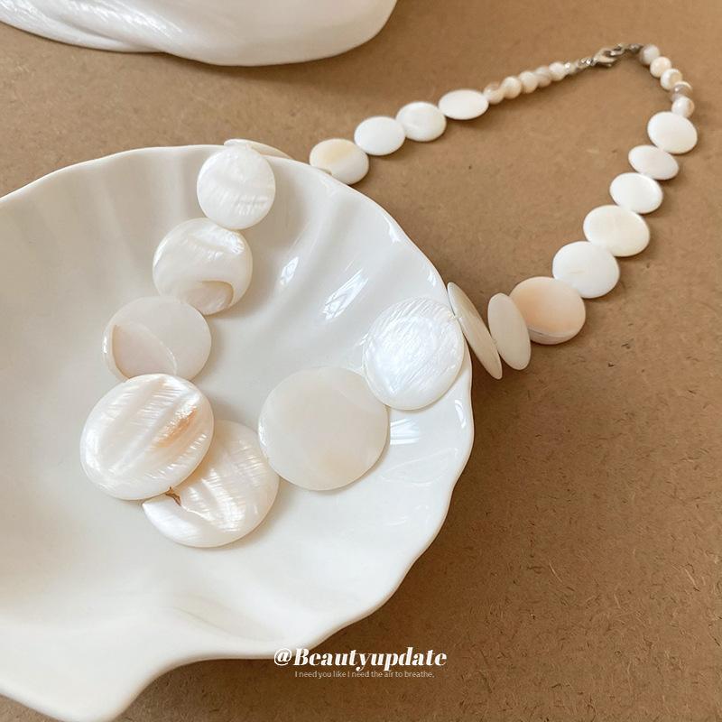 Summer Shell Necklace for Women Advanced Sense Resort Simple Fashion Choker Niche Versatile