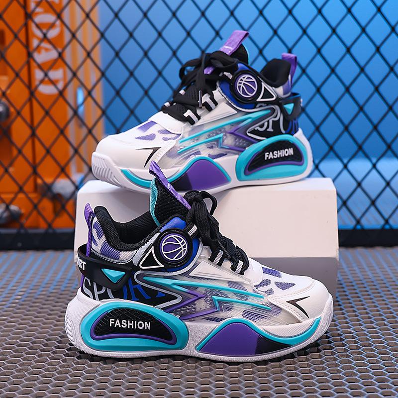 Classmate Boys Sports Shoes 2025 New Summer Mesh Breathable Children's Basketball Shoes Primary School Students Middle School Boys