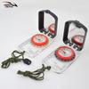 Multi-Functional Luminous Card Compass with Light for Outdoor Adventure and Navigation.