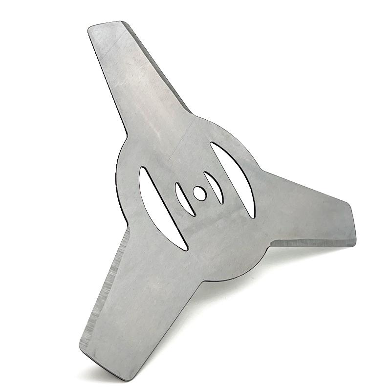 Garden Power Tool Accessories 4Pieces 5mm Metallic Blade 3Teeth for Electrical Grass Trimmer Brush Cutter