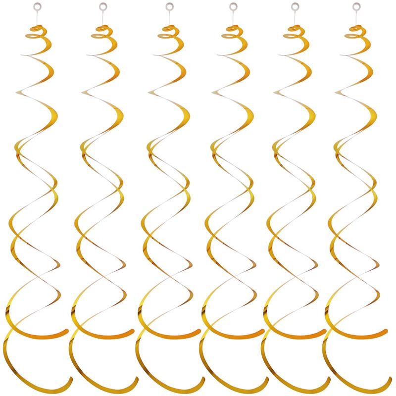 6pcs/set Hanging Swirl Decorations Colorful Household DIY Party Supplies Perfect for Birthdays Weddings Celebrations TMZ
