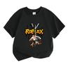 Kids Boys Girls 100% Cotton Crew Neck Short Sleeve T-Shirt, Cool Skater Cartoon Figure Print Casual Soft Tee for Daily Wear School Holiday Summer