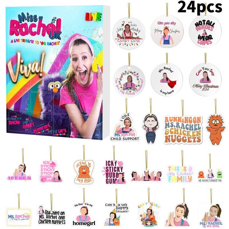 Advent Calendar Christmas Msrachel Blind Box 24 Day Countdown Kids Acrylic Gift