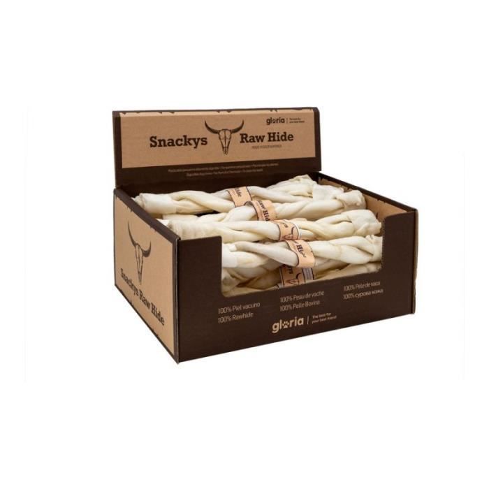Snack pour chiens - Gloria - Rawhide Sticks - 20 Unités - Masticable - 1.8 x 25 cm