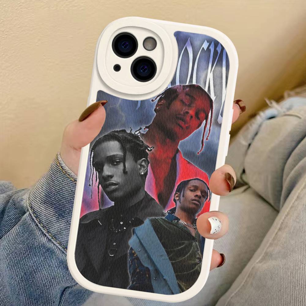 Hip Hop Rapper Asap-Rocky Phone Case For IPhone 16 15 14 13 12 11 Pro Max Plus Leather Soft Cover