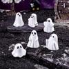 Spooky Mini Resin Halloween Ghost Figurines 10Pcs Small Decor for Micro Landscape DIY Fairy Garden Ornament
