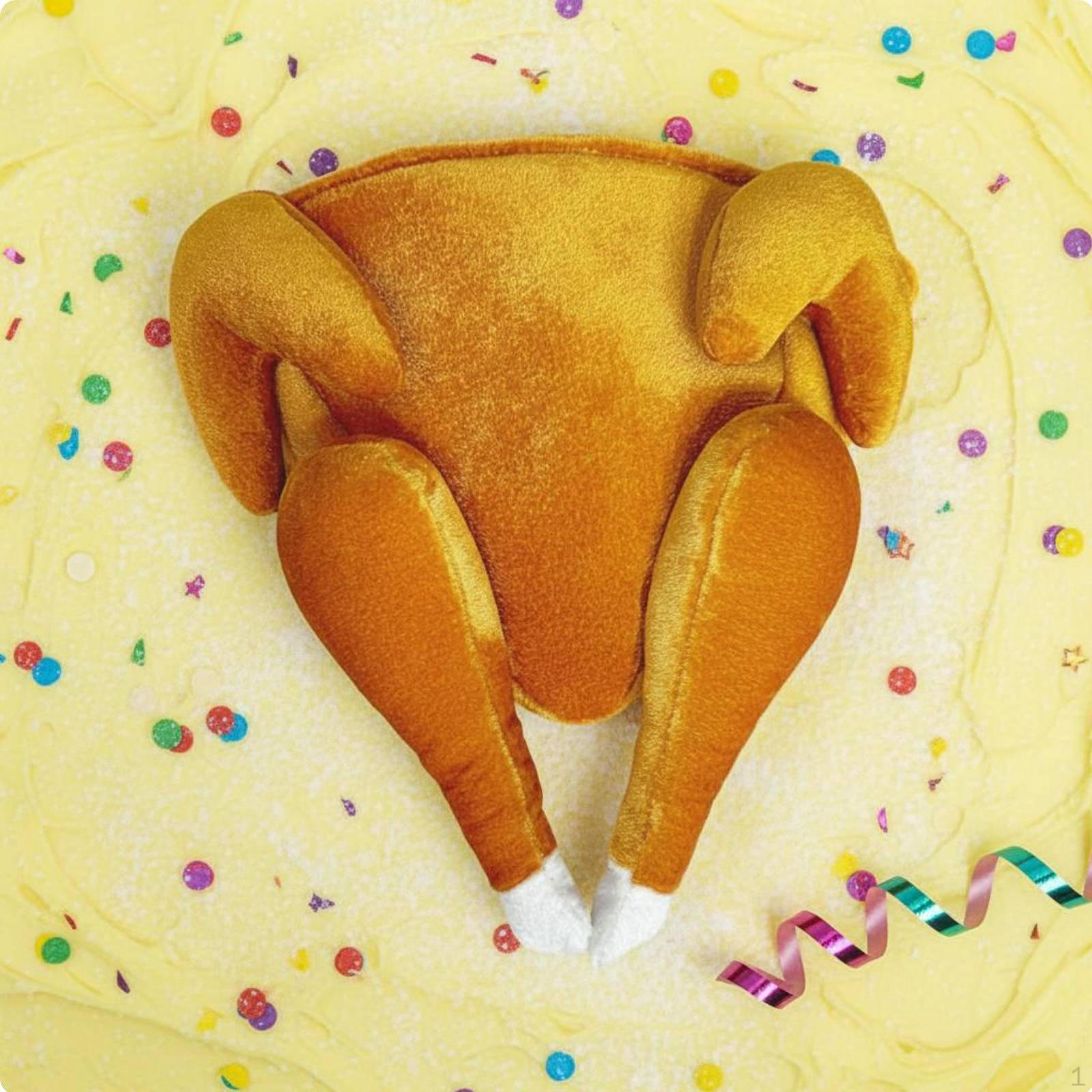 Funny Hat Great Party Prop Food Shaped for Holiday Hamburger Roasted Chicken Hat