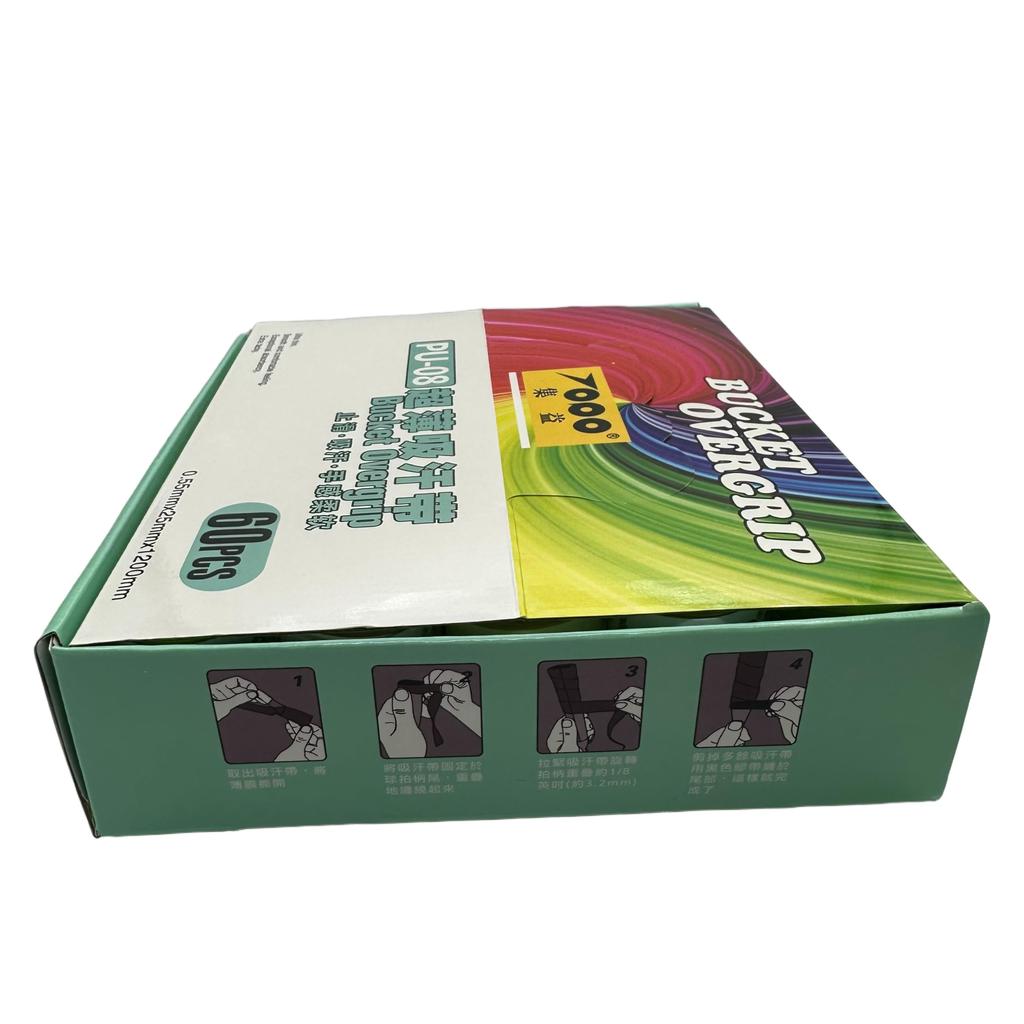 Yonex Gradient Grip Tape for for Fishing and Taiko Drums 60-Pack 0.55mm Rackets, Non-Slip, Sweat-Absorbent, Breathable, Golf, Tennis, Baseball,