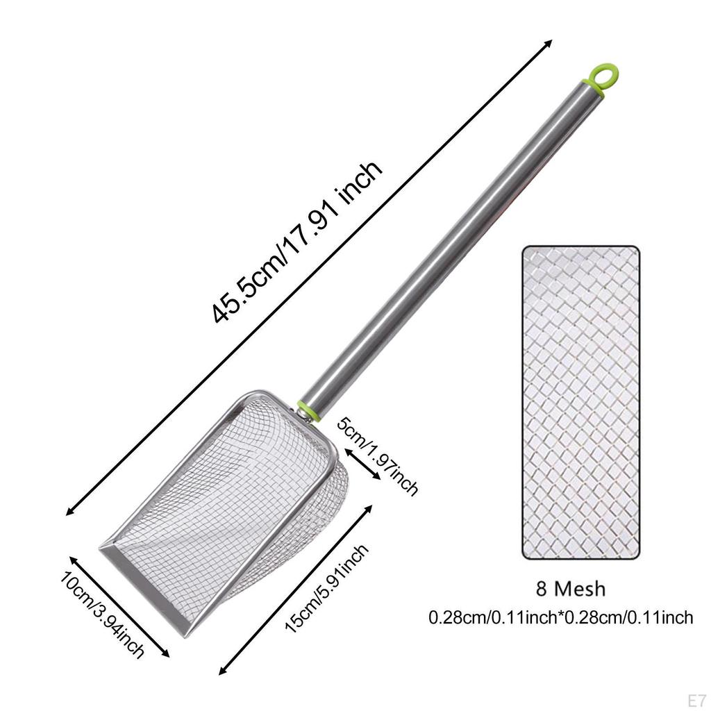 Łopatka do żwirku dla kota do głębokiego przesiewania kuwety nieprzywierająca solidna łopatka siatkowa króliki