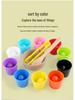 CPCE Educational Toys: Color Sorting and Recognition Set with Balls and Cups