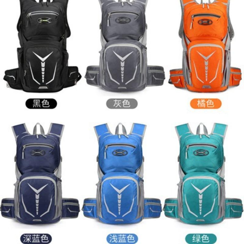 Outdoor Cycling Bag Breathable Anti-splashing Travel Helmet Backpack Men's Leisure Sports Backpack Large Capacity