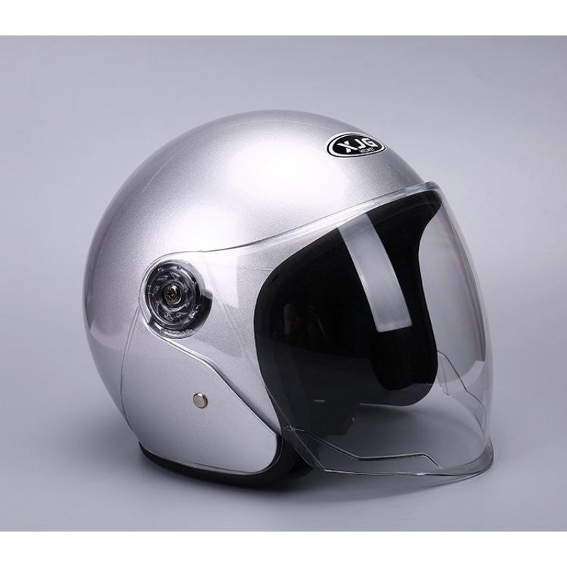 Универсальный шлем для электросамоката и мотоцикла - Всесезонный, защита от УФ-лучей, унисекс-дизайн Clear Lens