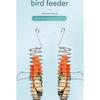 Stainless Steel Hanging Bird Feeder With Perch Stand For Parrots Cockatiels And Pet Bird Fruit Vegetable Treats Feeding