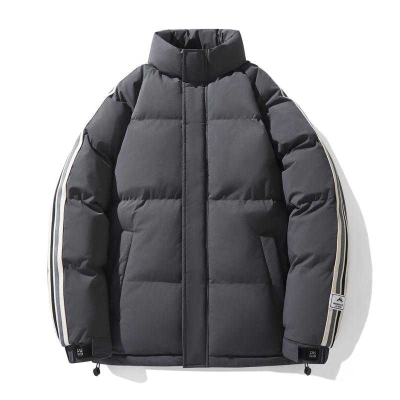 Dunjacka Herr Plus Size Casual Jacka Ståkrage Tjock Varm Bomullsjacka Herr