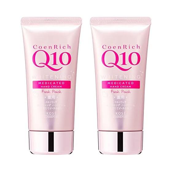 Coenrich [Quasi-drug] KOSE Medicated Whitening Hand Cream (Freshly Picked Peach) 80g Set of 2 (1 pore pack with bonus)