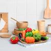 Artificial Vegetables Simulation Vegetable Decoration Kitchen Home Decoration Realistic Fake Vegetable Decoration Set Photo Props 10pcs/set