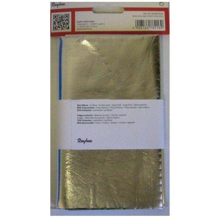 Faux Leather Fabric 'Rayher' Cashmere Gold 70x65 Cm