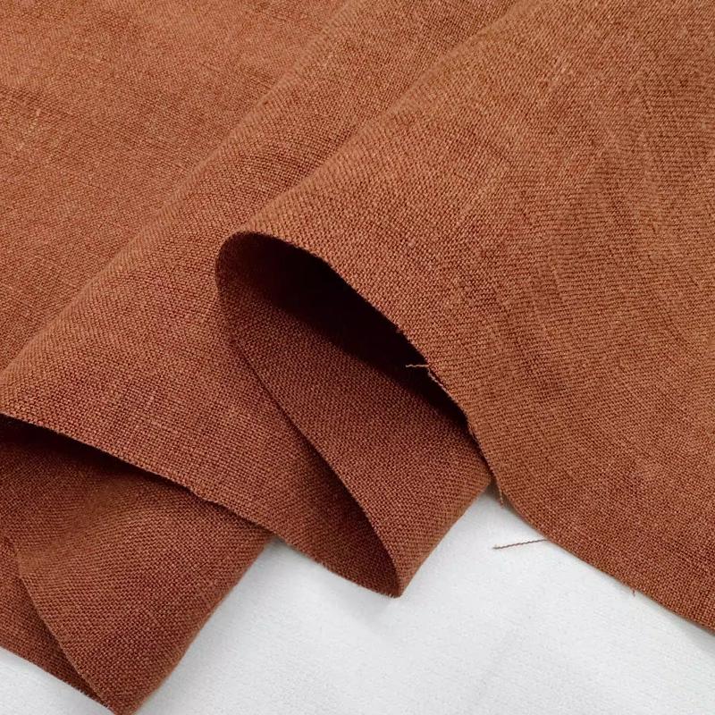 Linen and Ramie Hanfu Fabric for Sewing Cloth 100% Natural Yarn-dyed Dresses Robe Thin DIY Handmade Designer High Quality