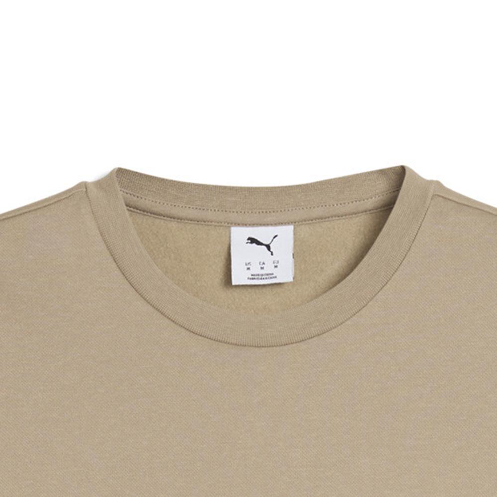 Puma Metallic Relaxed Sports Casual Crew Neck Pullover Long Sleeve Sweatshirt Men Sweatshirt 634675-55