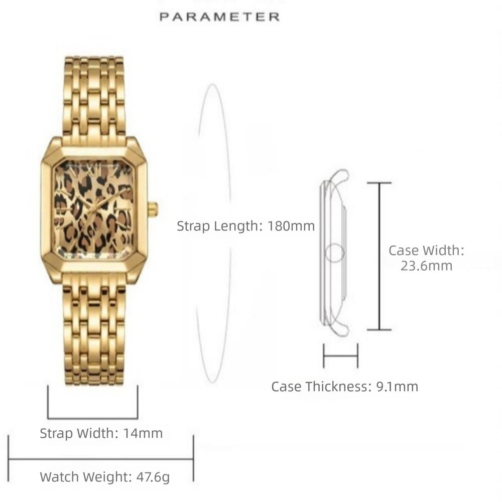 Square Watches Retro Electronic Watch Luxury Quartz Wristwatches