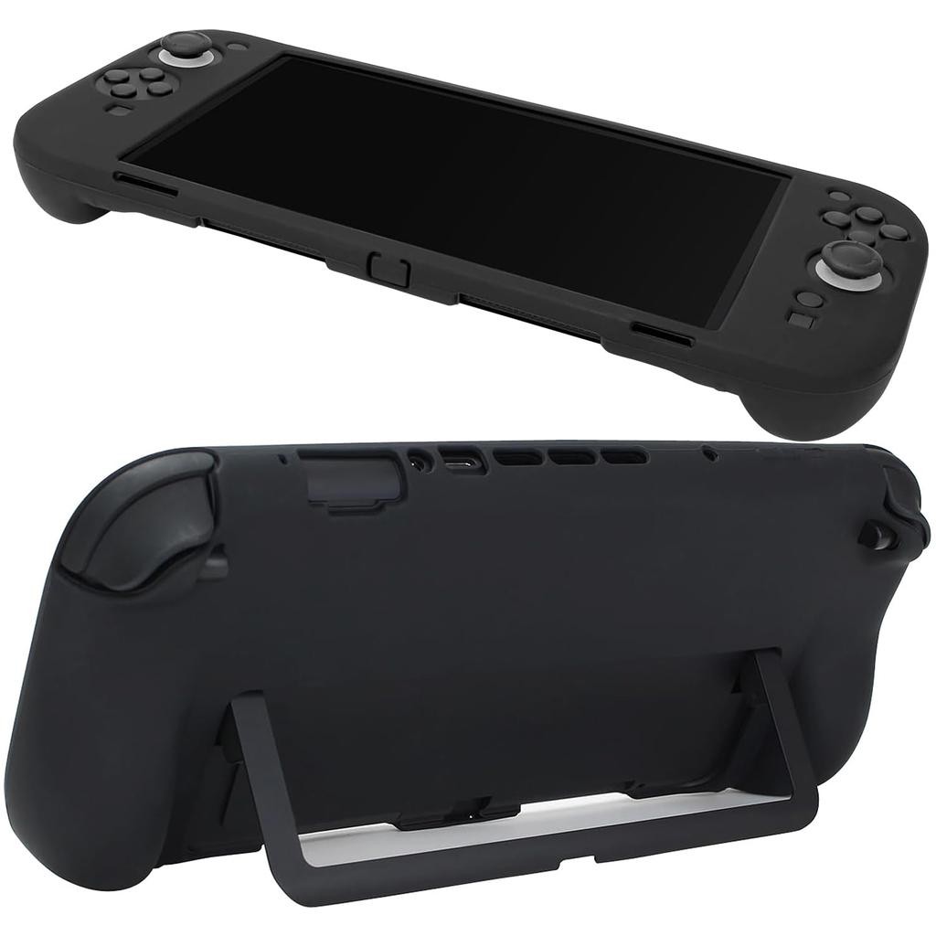 GameTech Switch 2 Compatible Console Open Silicone Fits Easy to High Comfortable to the Easy Installation and Black Cover, Design, Grip, Soft,