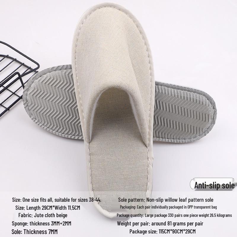 Disposable Non-slip Slippers for Hotels, B&Bs, and Beauty Salons
