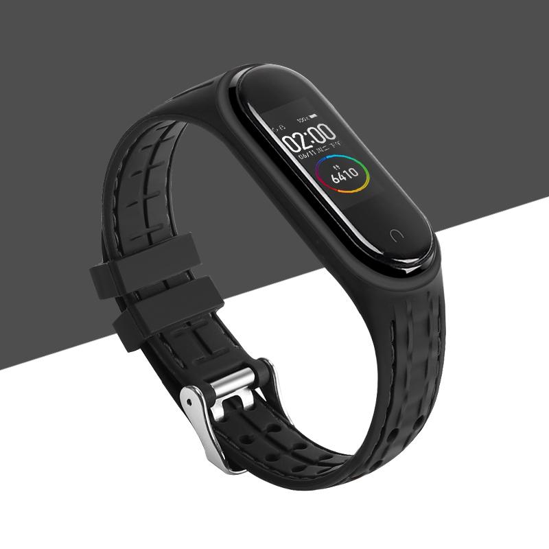 

Strap For Mi band 7 6 5 Bracelet Sport belt Silicone watchband replacement Smartwatch bracelet for Xiaomi mi band 3 4 5 6 strap For mi band 3 4