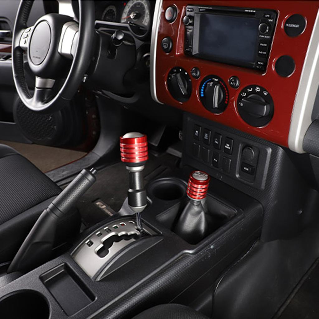 Shift Knob Cover Gear Knob Cover Metal Modification Manual Knob Cover Gear Shift Head Cover Car Interior Accessories