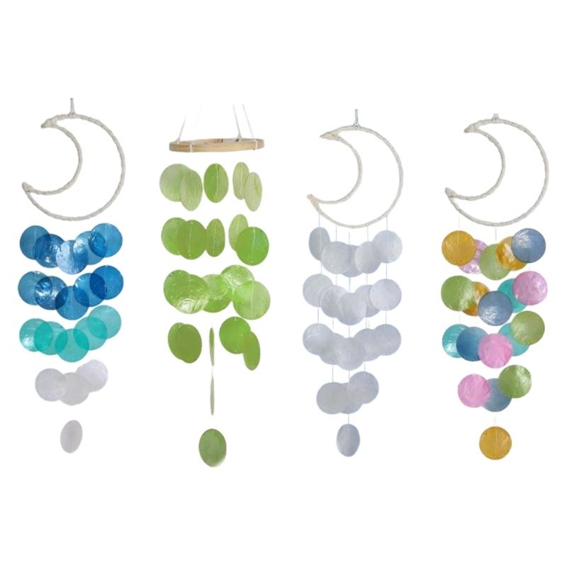 Lightweight Handmade Seashells Wind Chime With Coastal Design Perfect For Garden Yard Porch Tree Branch Balcony Hanging