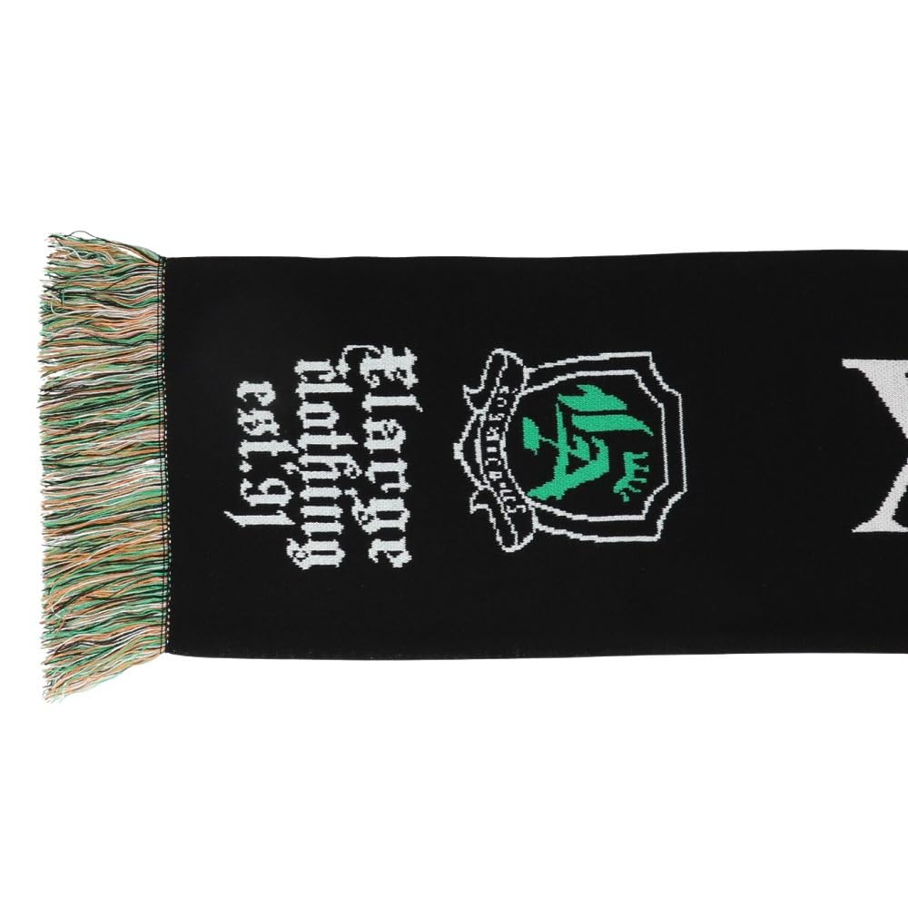 JACQUARD LOGO SCARF BLACK ONE SIZE [Extra Large]
