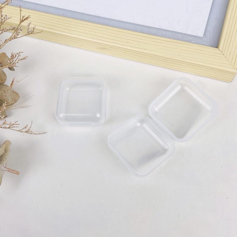 Customizable Mini Transparent Plastic Jewelry and Earplug Storage Box
